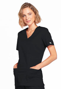 CHEROKEE Core Stretch Mock Wrap Top