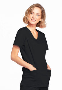 CHEROKEE Core Stretch Mock Wrap Top