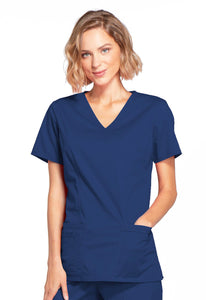 CHEROKEE Core Stretch Mock Wrap Top