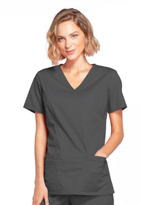 CHEROKEE Core Stretch Mock Wrap Top