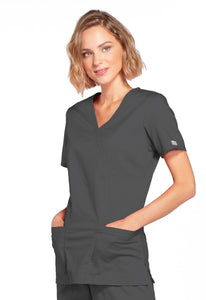 CHEROKEE Core Stretch Mock Wrap Top