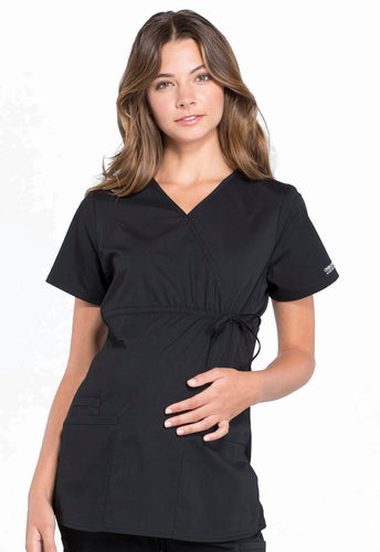 CHEROKEE Professionals Maternity Mock Wrap Top