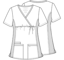 Load image into Gallery viewer, CHEROKEE Professionals Maternity Mock Wrap Top